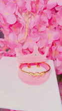 Load and play video in Gallery viewer, Pink Heart Bangle
