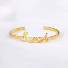 Load image into Gallery viewer, Stainless Steel Personalized Name Bangle
