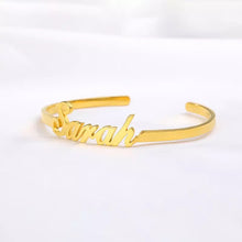 Load image into Gallery viewer, Stainless Steel Personalized Name Bangle
