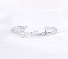 Load image into Gallery viewer, Stainless Steel Personalized Name Bangle
