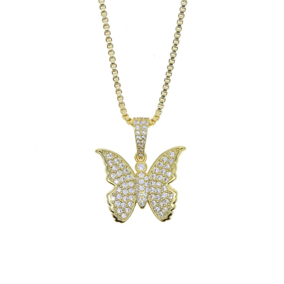 Tiny Butterfly Necklace