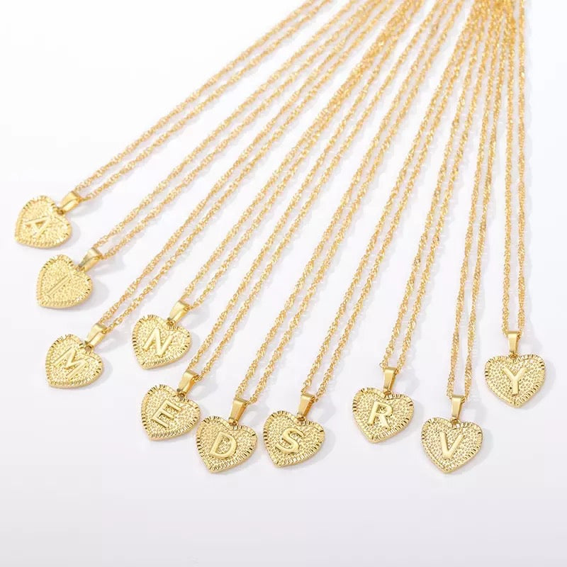 Initial Heart Necklace