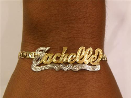 14k Gold Plated Name Bracelet