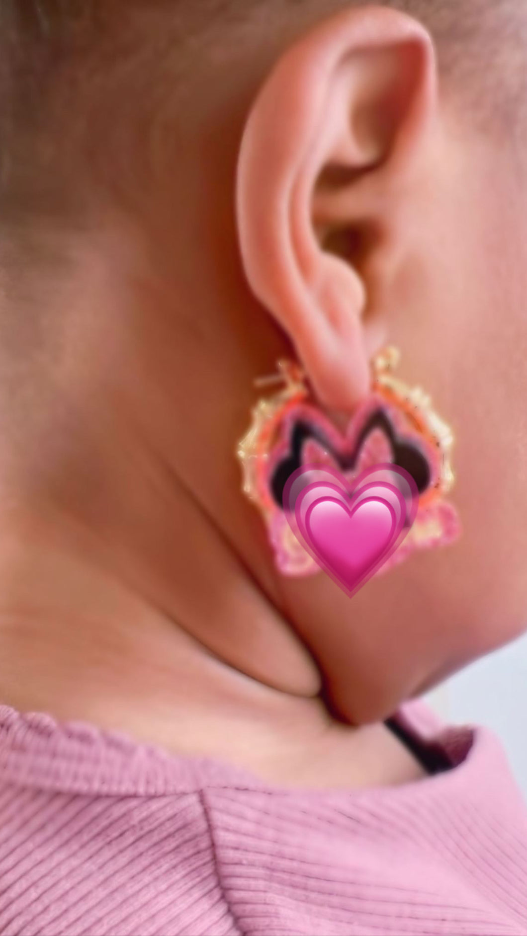 Acrylic character earrings